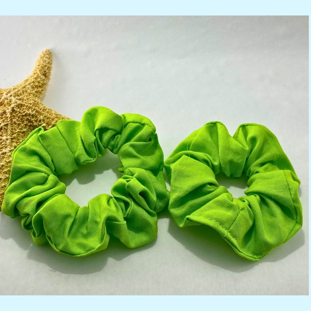 🌟Lime Green Scrunchie Pack of 2